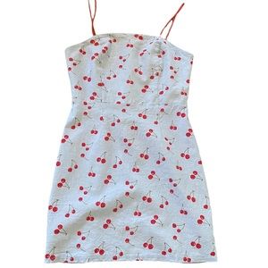 Urban Outfitters Blue Cherry Dress - Size Small